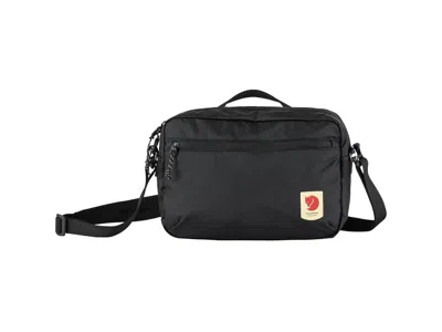 Fjall Raven Logo-patch Zip-fastening Cross-body Bag In Black