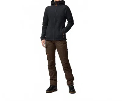 Fjall Raven Kaitum Fleece Jacket In Dark Grey In Black
