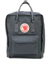 Fjall Raven Kanken Logo-patch Backpack In Grey