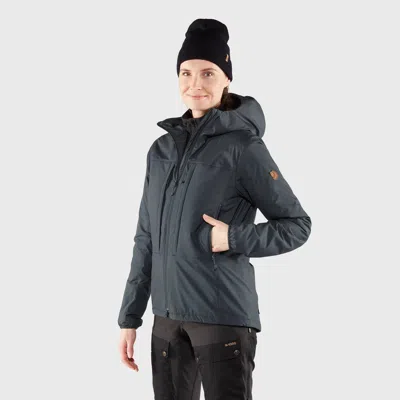 Fjall Raven Keb Wool Padded Jacket In Dark Navy In Black