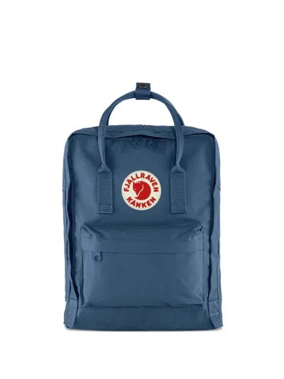 Fjall Raven Kånken Logo-patch Zip Backpack In Blue