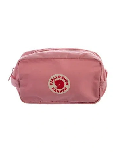 Pre-owned Fjall Raven Logo Accent Toiletry Bag In Pink