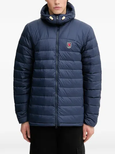Fjall Raven Logo-detail Padded Jacket In Blue