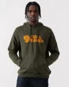 Fjall Raven Logo Mens Hoodie In Green