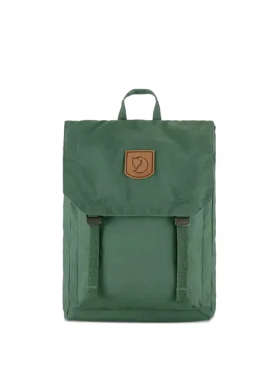 Fjall Raven Logo-patch Backpack In Green