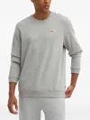 Fjall Raven Logo-patch Crew-neck Sweatshirt In Gray