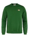Fjall Raven Logo-patch Crew-neck Sweatshirt In Green