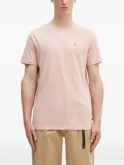 Fjall Raven Logo-embroidered T-shirt In Pink