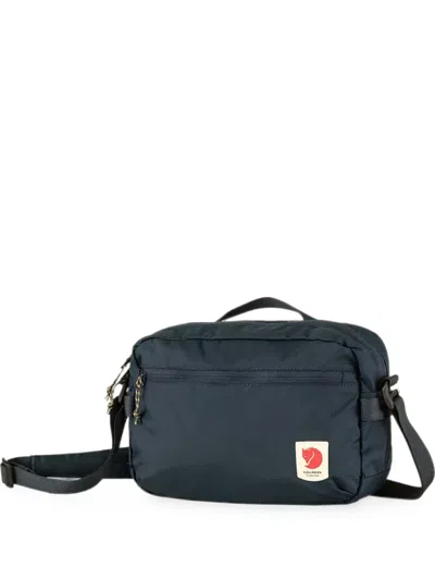 Fjall Raven Logo-patch Zip-fastening Messenger Bag In Blue