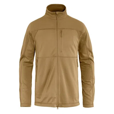 Fjall Raven Men's Abisko Lite Fleece Jacket In Buckwheat Brown In Neutral