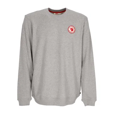 Fjall Raven Men's Lightweight Crewneck Sweatshirt 1960 Logo Badge Sweater Gray Melange In Grey Melange
