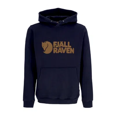 Fjall Raven Men's Logo Hoodie Dark Navy