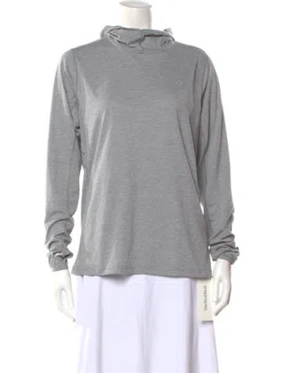 Pre-owned Fjall Raven Mock Neck Long Sleeve Top In Gray