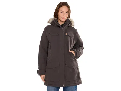 Fjall Raven Nuuk Parka Women's Coat Black Oak: Md, Fleece/mesh/polyester