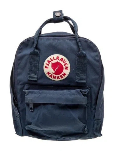 Pre-owned Fjall Raven Nylon Backpack In Blue
