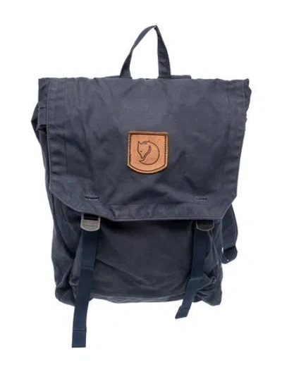 Pre-owned Fjall Raven Nylon Backpack In Blue