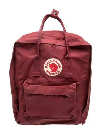 Pre-owned Fjall Raven Nylon Backpack In Burgundy