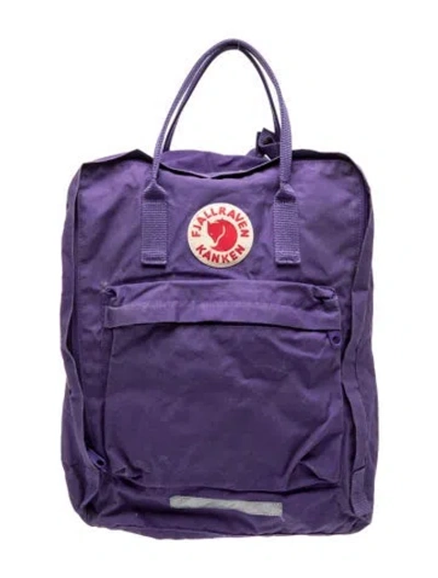 Pre-owned Fjall Raven Nylon Backpack In Purple