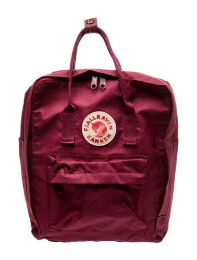 Pre-owned Fjall Raven Nylon Backpack In Red