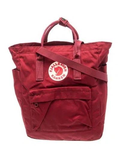 Pre-owned Fjall Raven Nylon Backpack In Red
