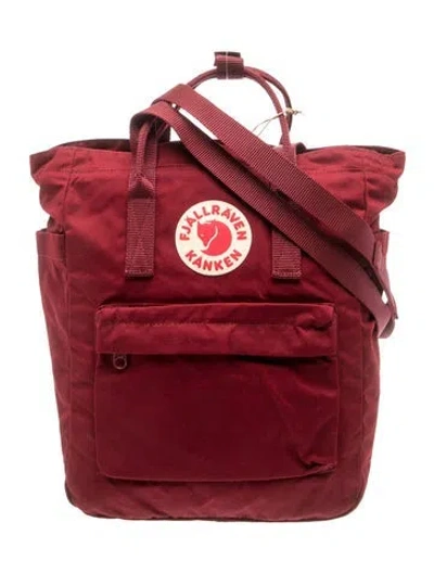 Pre-owned Fjall Raven Nylon Backpack W/ Tags In Red