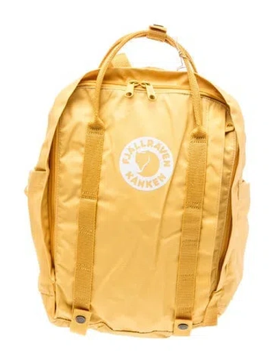 Pre-owned Fjall Raven Nylon Backpack W/ Tags In Yellow