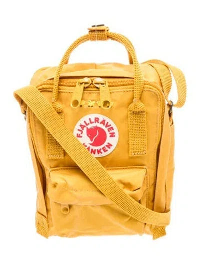 Pre-owned Fjall Raven Nylon Crossbody Bag In Yellow