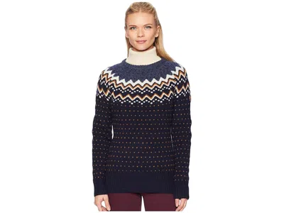 Fjall Raven Ovik Knit Sweater Women's Sweater Dark Navy: Xl In Multi
