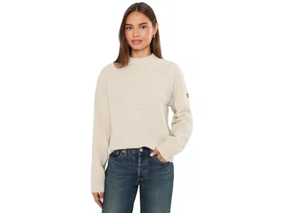 Fjall Raven Ovik Solid Jacquard Knit Women's Sweater Light Beige: Lg, Wool In Neutral