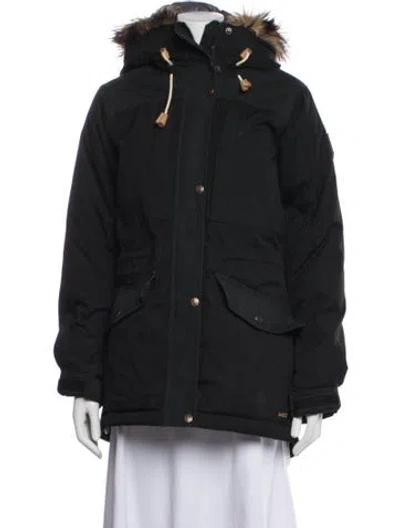 Pre-owned Fjall Raven Parka In Black