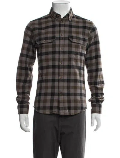 Pre-owned Fjall Raven Plaid Print Jacket In Brown
