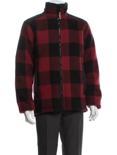 Pre-owned Fjall Raven Plaid Print Jacket In Red
