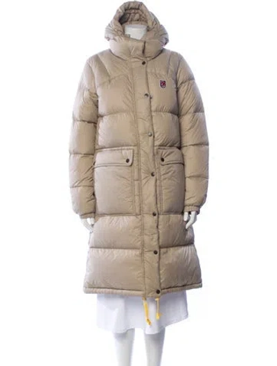 Pre-owned Fjall Raven Puffer Coat In Neutral