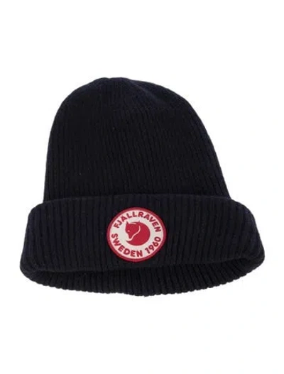 Pre-owned Fjall Raven Rib Knit Beanie In Blue