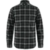 Fjall Raven Skog Shirt Men Black Gray Plaid Long Sleeve Button-down Jdm1270 In Black