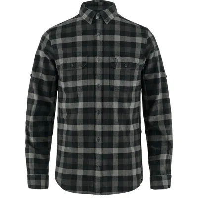 Fjall Raven Skog Shirt Men Black Gray Plaid Long Sleeve Button-down Jdm1270