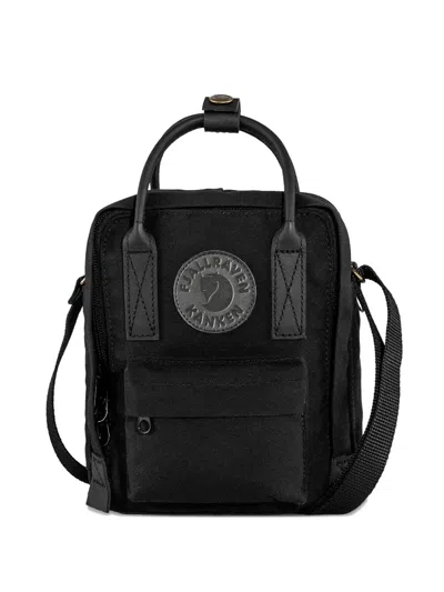 Fjall Raven Top-handle Logo-patch Cross-body Bag In Black
