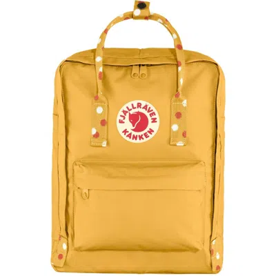 Fjall Raven Unisex Kanken Backpack In Ochre-confetti Pattern In Yellow