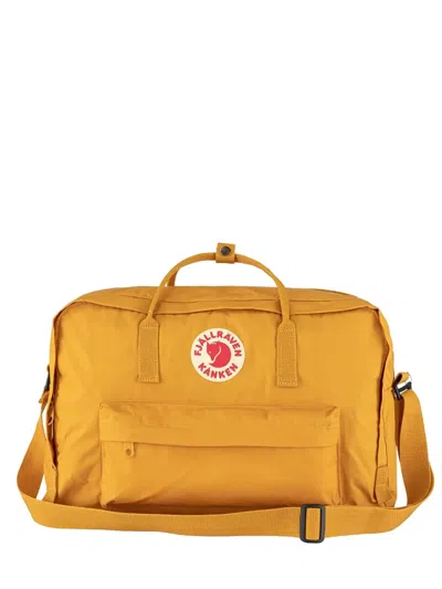 Fjall Raven Weekender Logo-patch Backpack In Yellow