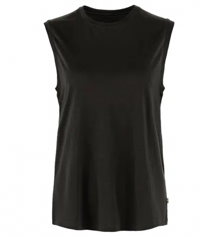 Fjall Raven Women's Abisko Wool Tank Top In Black