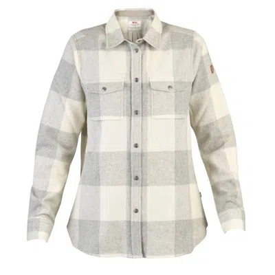 Fjall Raven Canada Long-sleeved Shirt In Fog-chalk White In Multi