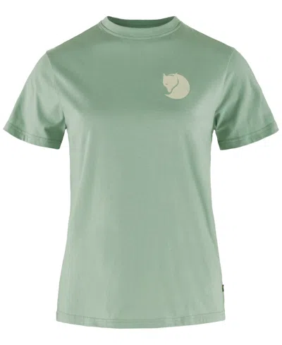 Fjall Raven Women's Fox Logo Crewneck Short-sleeve T-shirt In Misty Green