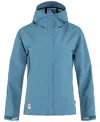 Fjall Raven Women's Hc Hydratic Waterproof Trail Jacket In Dawn Blue