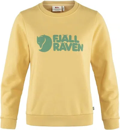 Fjall Raven Women's Logo Sweater In Mais Yellow