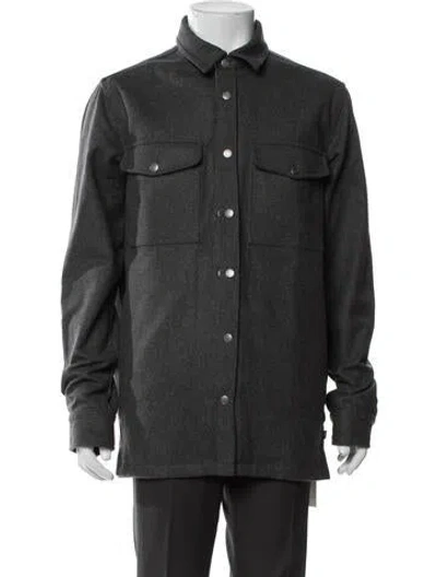Pre-owned Fjall Raven Wool Utility Jacket In Black