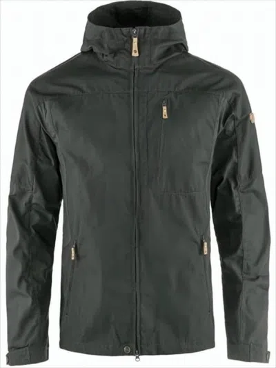 Fjallraven Kanken Durable Utility Jacket With Hood And Zippered Pockets In Green