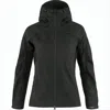 Fjallraven Kanken Fitted Black Jacket With Adjustable Hood In Black