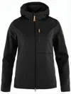 Fjallraven Kanken Fitted Jacket With Hood And Zippered Pocket In Black