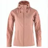 Fjallraven Kanken Fitted Pink Polyester Jacket With High Collar In Pink