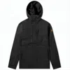 Fjallraven Kanken Hooded Black Jacket With Design In Black